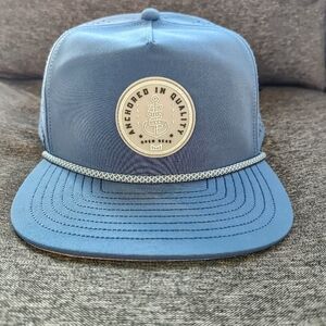 Men's Melin flat brim cap. Coronado Anchored Hydro.